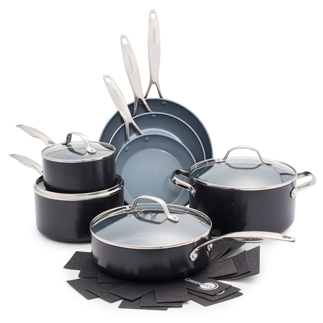 Professional Clad Stainless Steel TITUM® Nonstick 2-pc Skillet Set – Hestan  Culinary