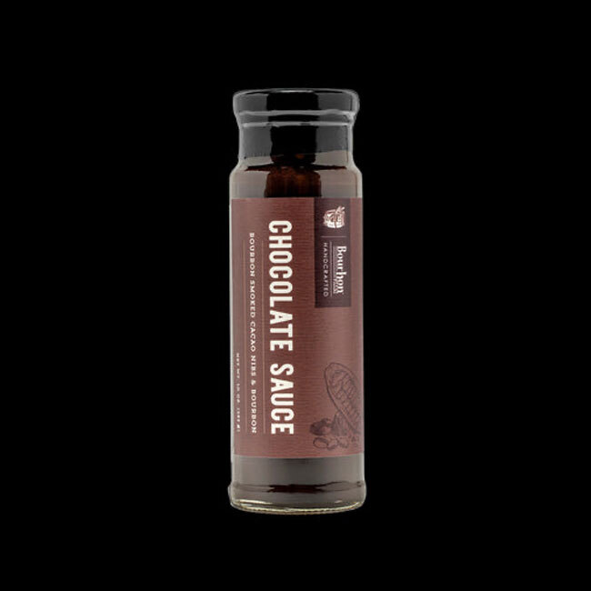 Product Bourbon Barrel Foods | Chocolate Sauce - Bourbon Smoked Cacao Nibs & Bourbon