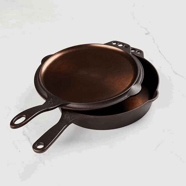 Smithey Ironware No. 10 Cast Iron Chef Skillet, 10-Inch