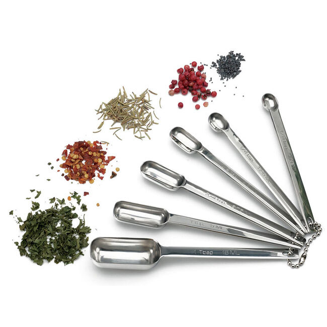 RSVP International Spice Measuring Spoons | Set of 6