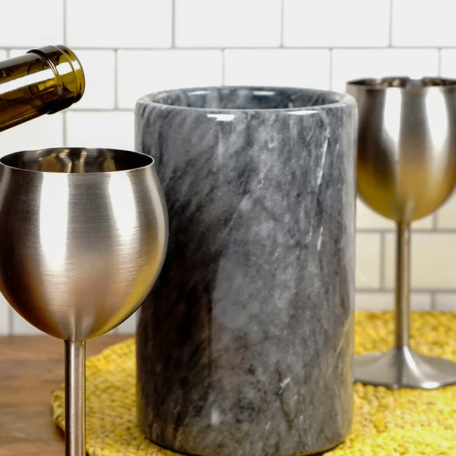 RSVP Grey Marble Wine Cooler