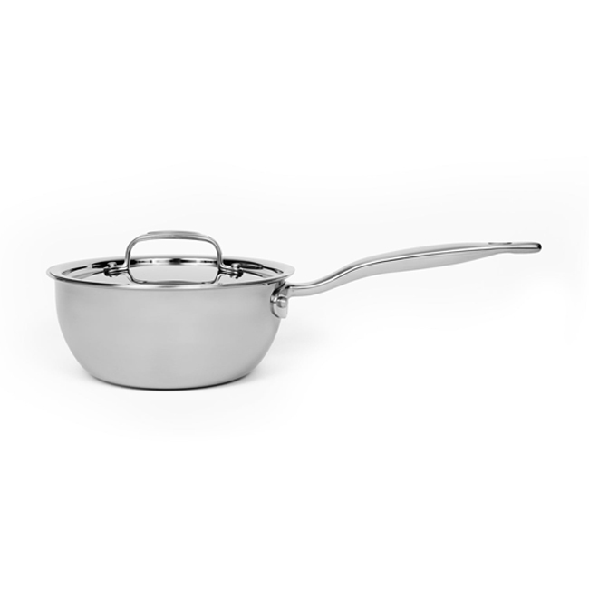 Heritage Steel Titanium Series 13.5 French Skillet, 5-Ply Clad Stainless  Steel Cookware with 316Ti, Made in USA