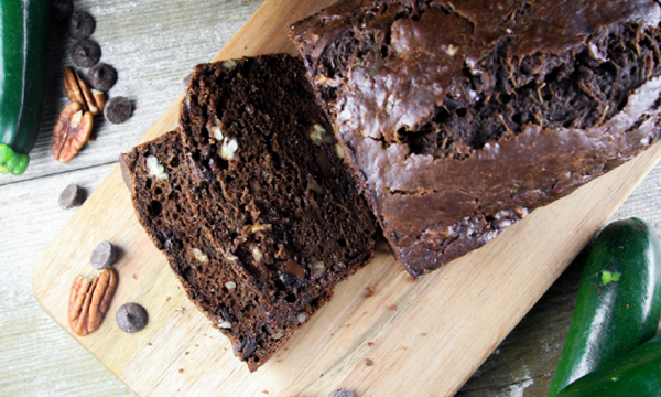 Double Chocolate Zucchini Bread with Pecans