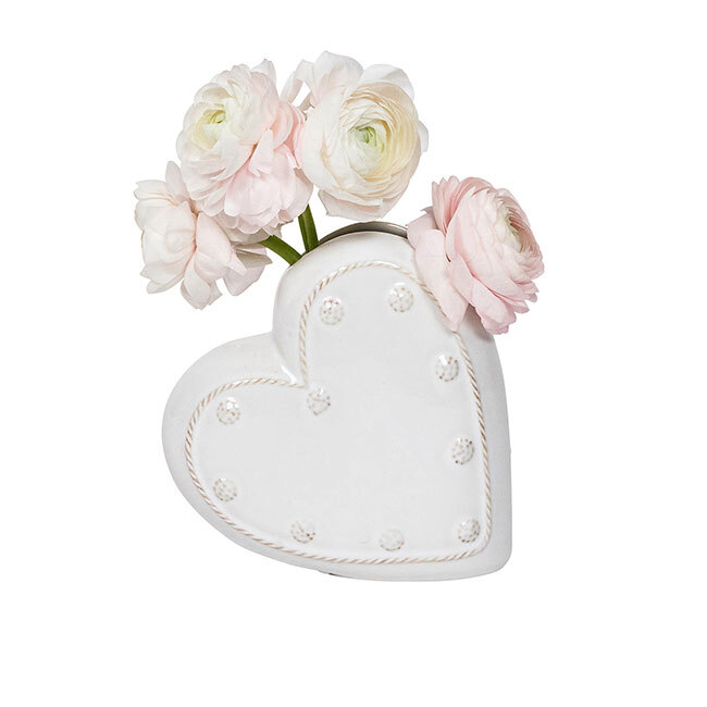 Juliska Berry & Thread Heart Vase | Whitewash