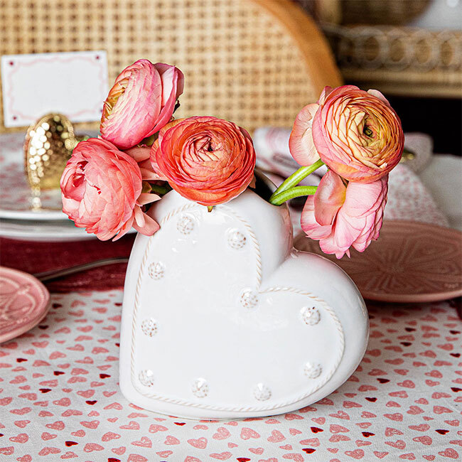 Juliska Berry & Thread Heart Vase | Whitewash