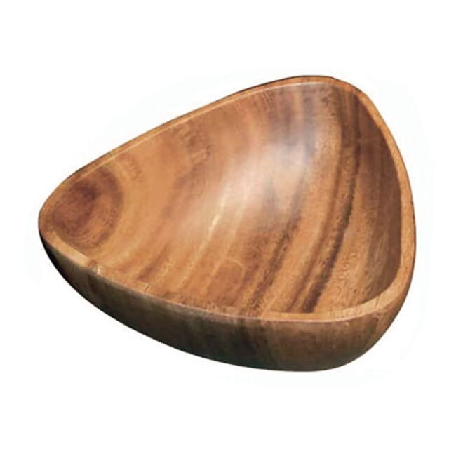 Pacific Merchants Acaciaware™ Acacia Wood 3-Sided Salad Calabash Bowl