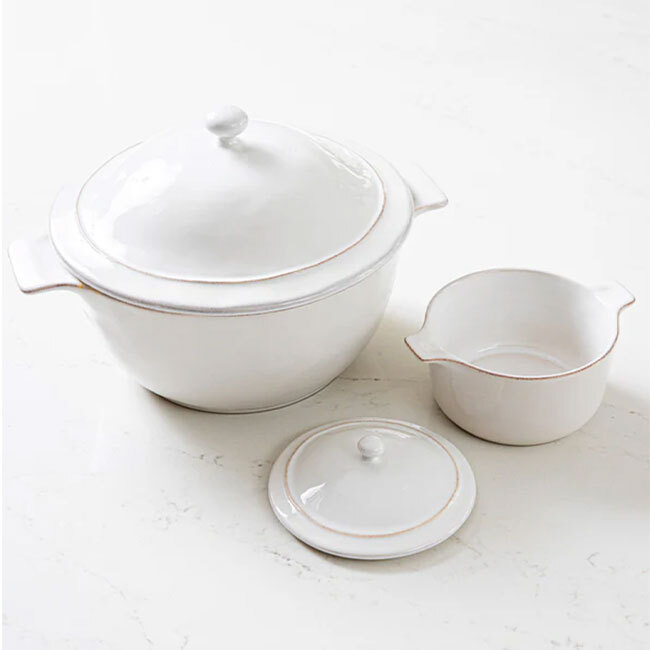 Juliska Puro Mini Cocotte with Lid | Whitewash w/ 12