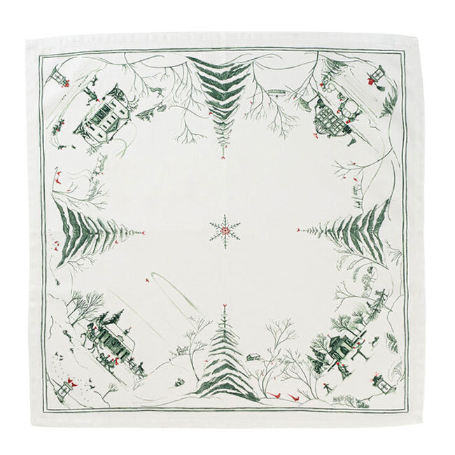 Juliska Country Estate Winter Frolic Napkin | Evergreen