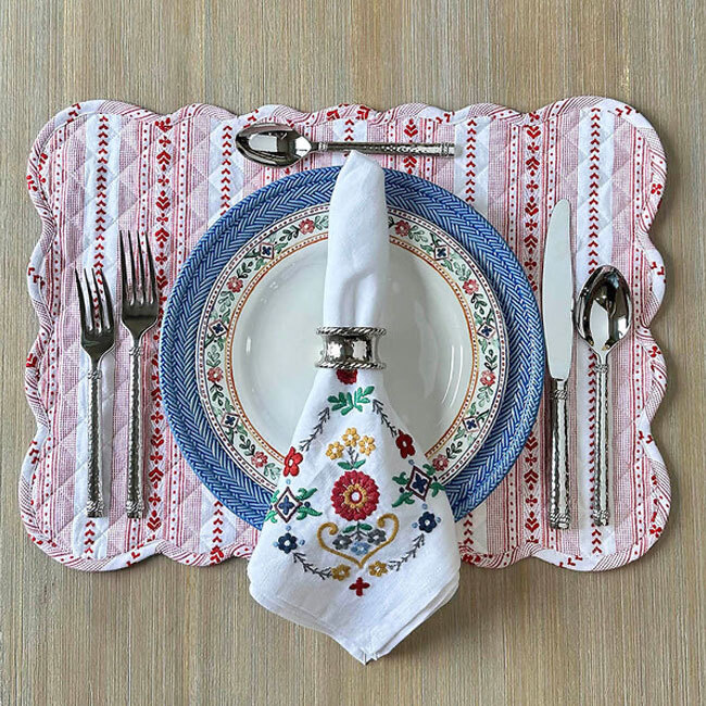 Juliska Graham Napkin Ring in place setting