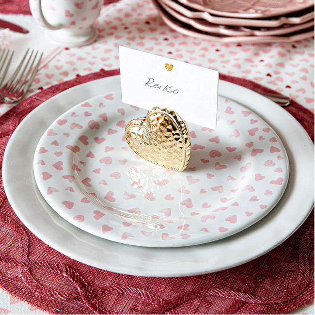 Juliska Love You More! Dessert/Salad Plate in place setting