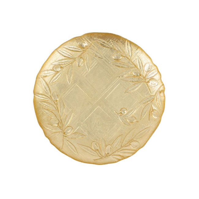 Product Vietri Moon Glass Olive Salad Plate