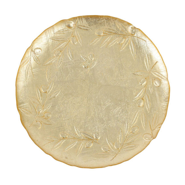 Product Vietri Moon Glass Olive Round Platter