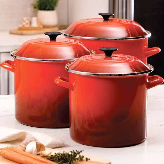 Le Creuset 10 Qt Enamel on Steel Stockpot