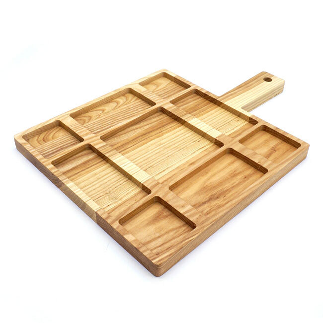 J.K. Adams Ash Divided Serving Board | 20” x 14” Newberry