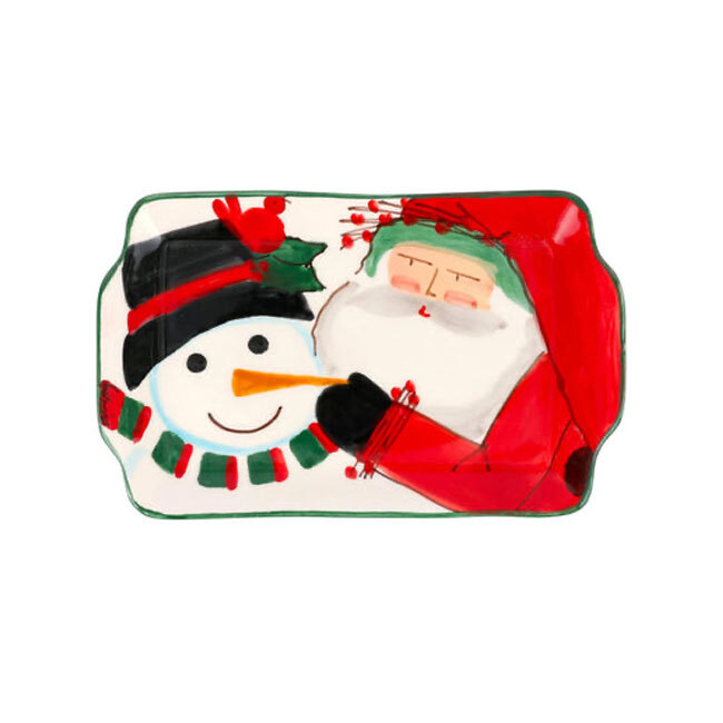 Product Vietri Old St. Nick 2024 Limited Edition Rectangular Plate