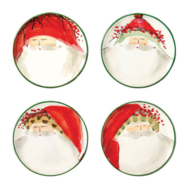 Product Vietri Old St. Nick Assorted Canapé Plates | Set Of 4