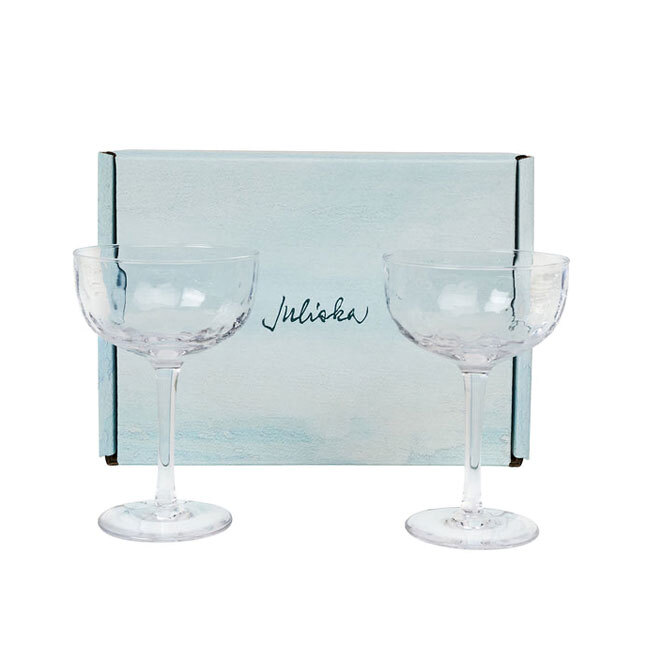 Juliska Puro Cocktail Coupe Glass | Set of 2 with gift box