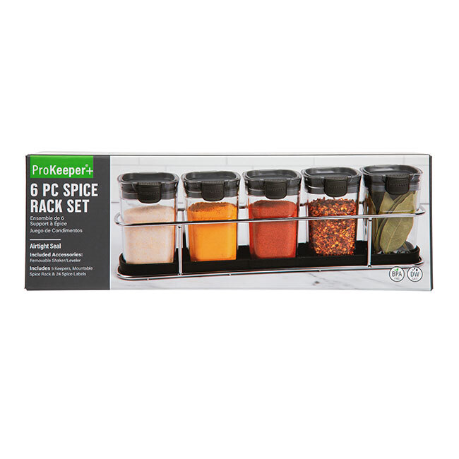 Progressive ProKeeper+ 6-Pc Spice Rack Set