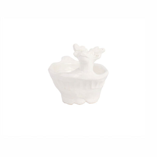 Product Vietri Pietra Natale Figural Deer Condiment Bowl