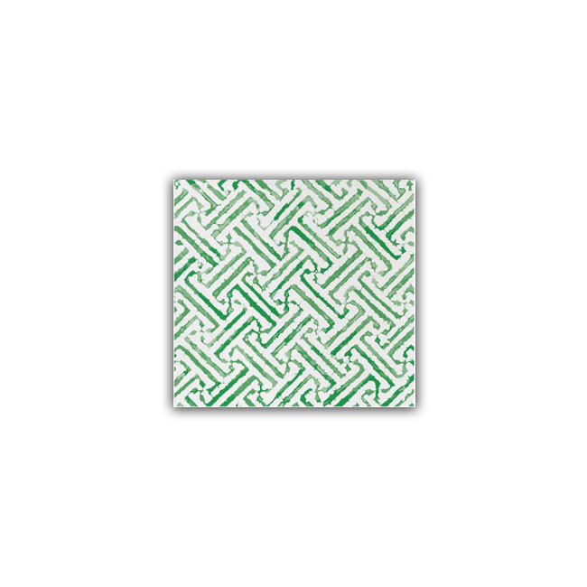 Product Vietri Papersoft Napkins Greek Key Green Cocktail Napkins (Pack of 20)