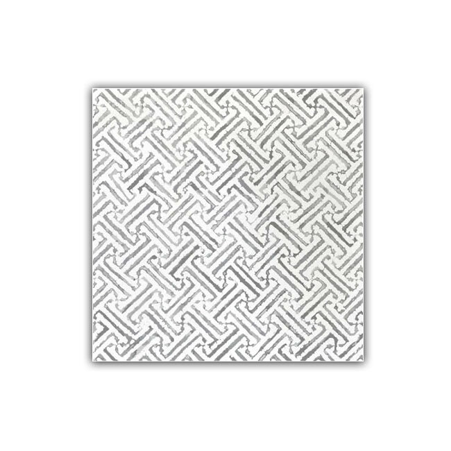 Product Papersoft Napkins Greek Key Light Gray Dinner Napkins (Pack of 20)