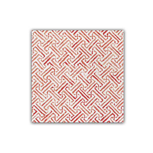 Product Papersoft Napkins Greek Key Red Dinner Napkins (Pack of 20)