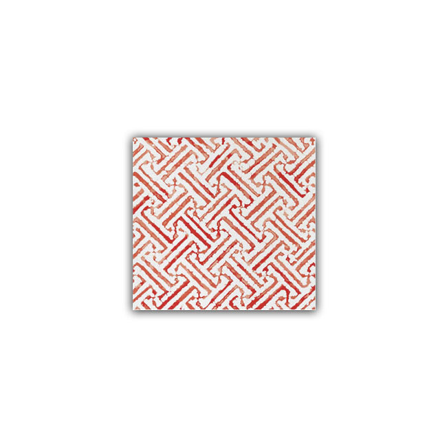 Product Papersoft Napkins Greek Key Red Cocktail Napkins (Pack of 20)