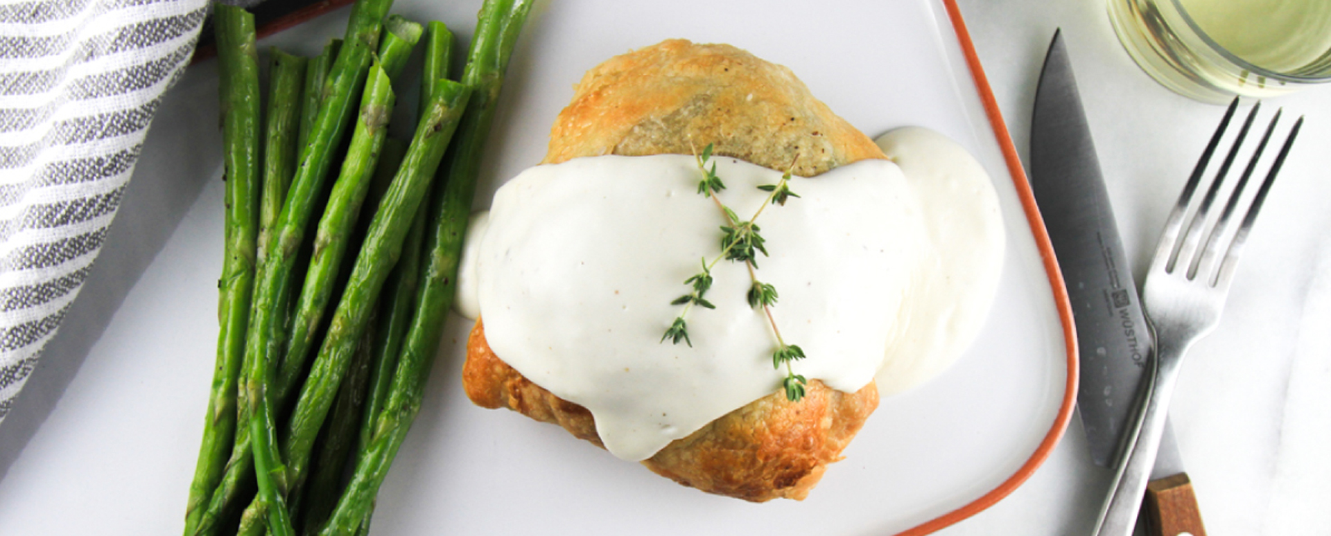 Individual Chicken Wellingtons with Mornay Sauce