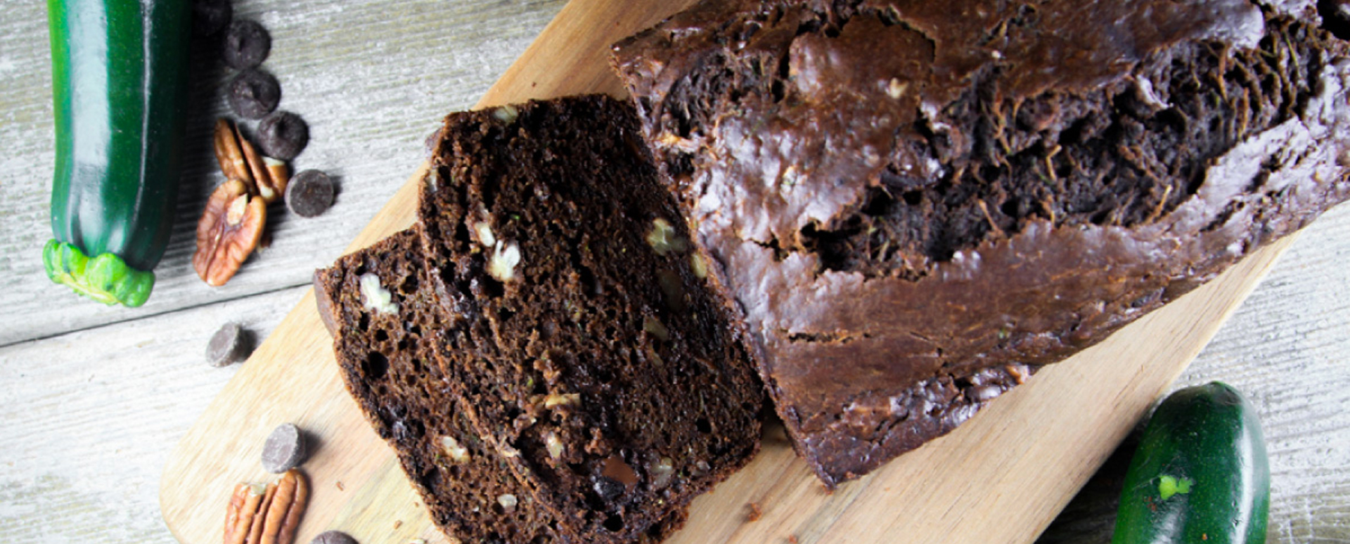 Double Chocolate Zucchini Bread with Pecans