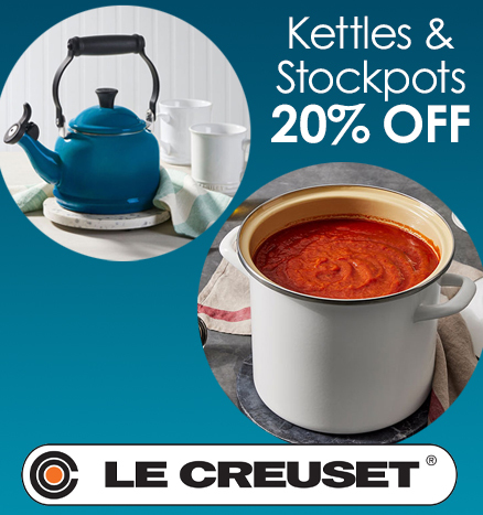 Le Creuset Kettles & Stockpots on SALE!