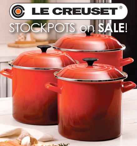 Le Creuset Stockpots on Sale! Save 20%