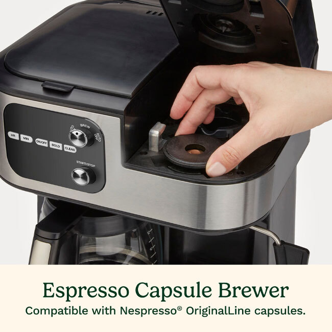 Cuisinart® Coffee Center® Barista Bar 4-in-One Coffeemaker - capsule brewer