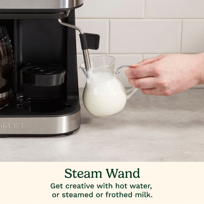 Cuisinart® Coffee Center® Barista Bar 4-in-One Coffeemaker - steam wand