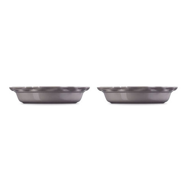 Le Creuset Heritage Fluted Pie Dish | 2-Piece Set - Oyster