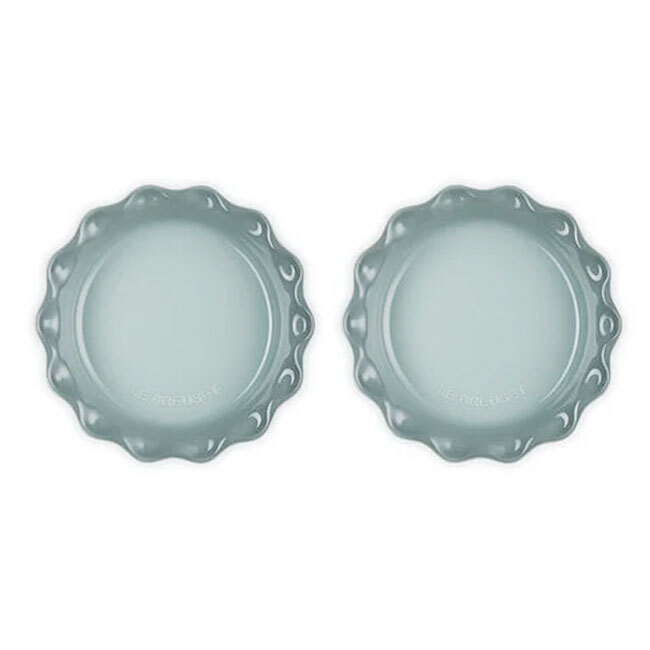 Le Creuset Heritage Fluted Pie Dish | 2-Piece Set - Sea Salt