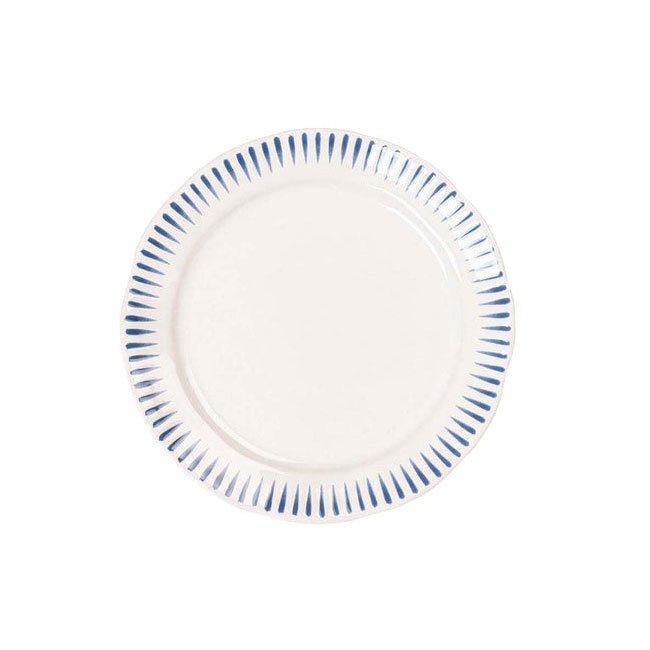 Product Juliska Sitio Stripe Side/Cocktail Plate | Delft Blue